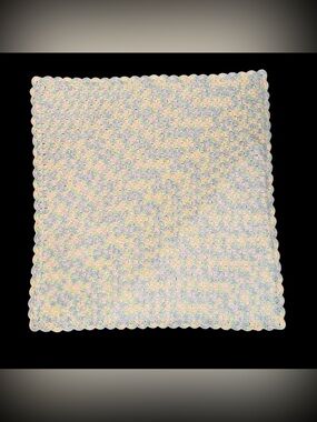 Handmade Pastel Crochet Baby Blanket - Multi-Color